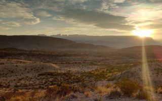 Floodplains of the Rio Grande River, making up the Texas/Mexico border in Big Bend National Park, for Ellen Blazer's travel blog To Travel and Bloom