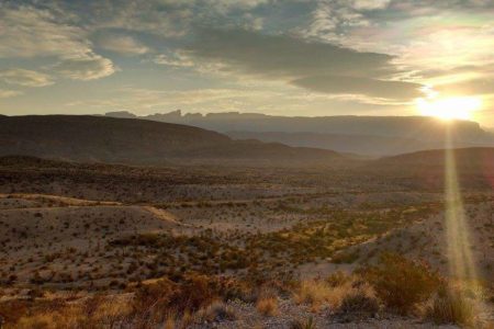 Floodplains of the Rio Grande River, making up the Texas/Mexico border in Big Bend National Park, for Ellen Blazer's travel blog To Travel and Bloom