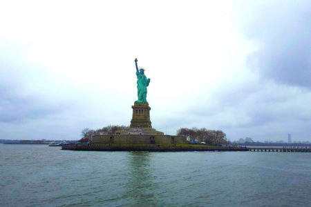 The Statue of Liberty View of the Statue of Liberty from the ferry ride, for Ellen Blazer's travel blog To Travel and Bloom