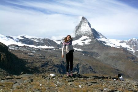 The Matterhorn Hiking at the Matterhorn from Zermatt, Switzerland, for Ellen Blazer's travel blog To Travel and Bloom