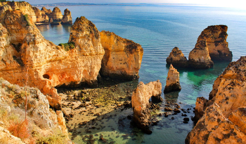 Ponta da Piedade on the Algarve coast of Southern Portugal, for Ellen Blazer's travel blog To Travel and Bloom